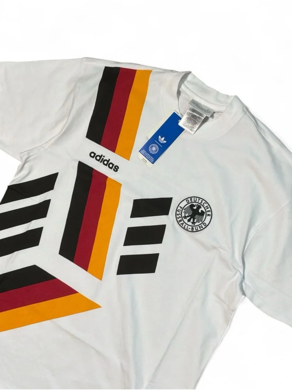Adidas X German national team 1990’s remake lifestyle graphic tee.